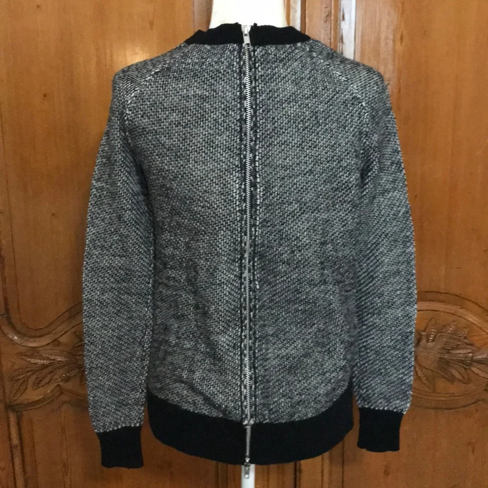 Michael Stars High Low Zip Back Sweater - Picture 5 of 9